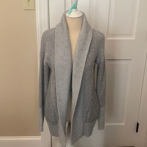 A&F Gray Cardigan Sweater
